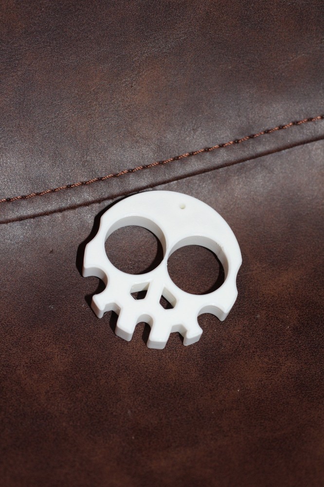 Skull-E Self Defense Key Chain, Non-Metallic, 3D Printed
