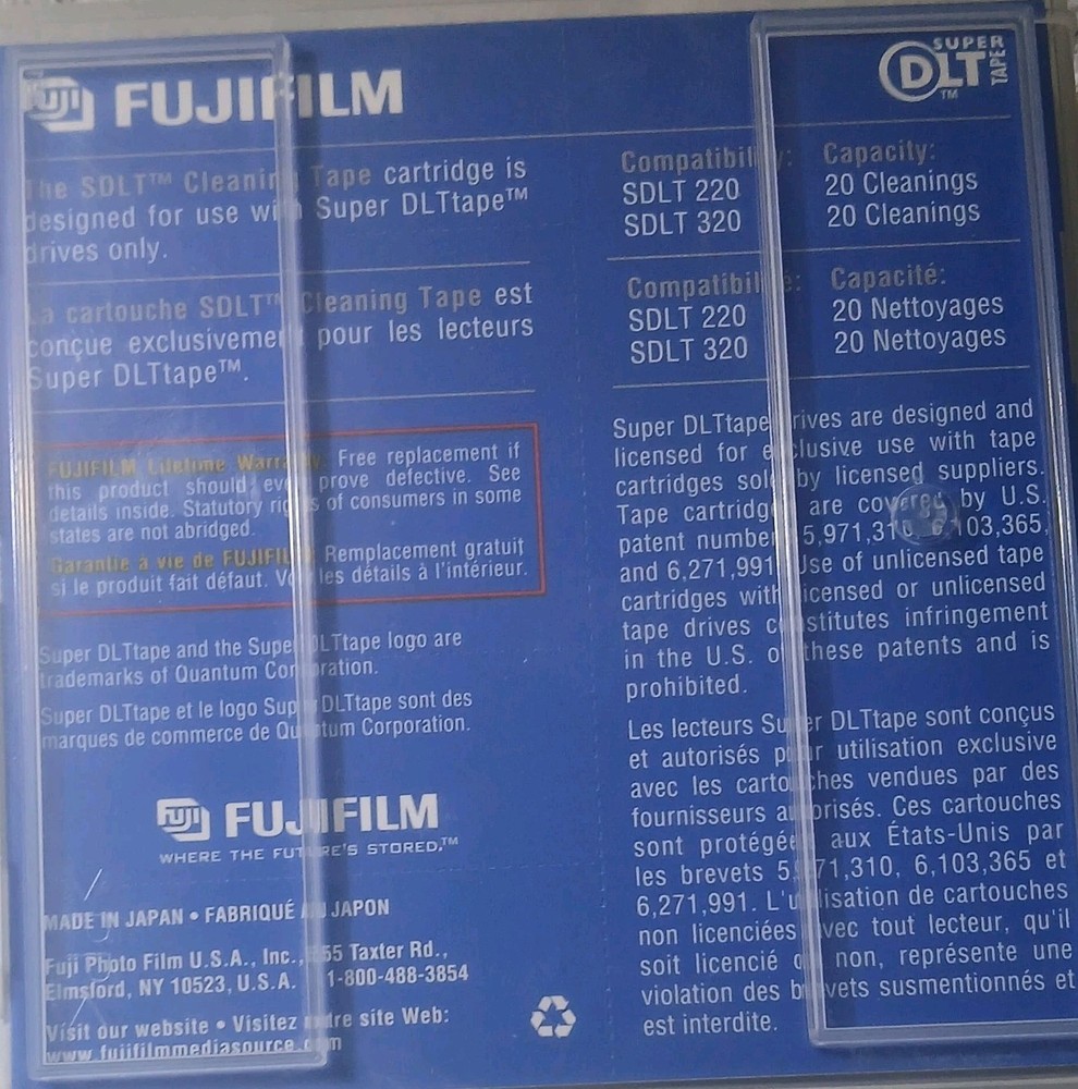 Fujifilm SDLT Cleaning Tape New