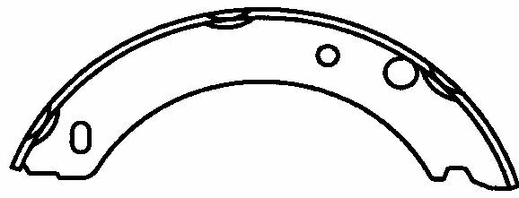 NB821 Bonded Parking Brake Shoe
