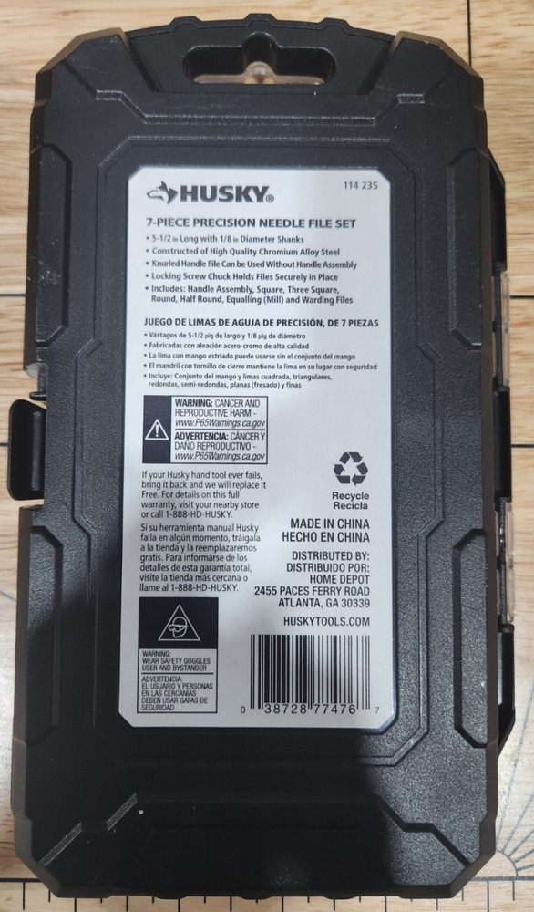 Husky 7pc Precision Needle File Set.