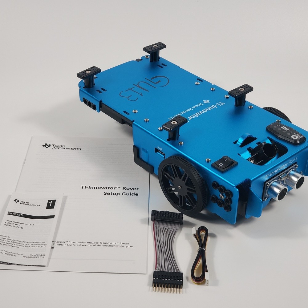 Texas Instruments TI Innovator Rover STEM Educational Robot w/ Docs 2 I/O Cables