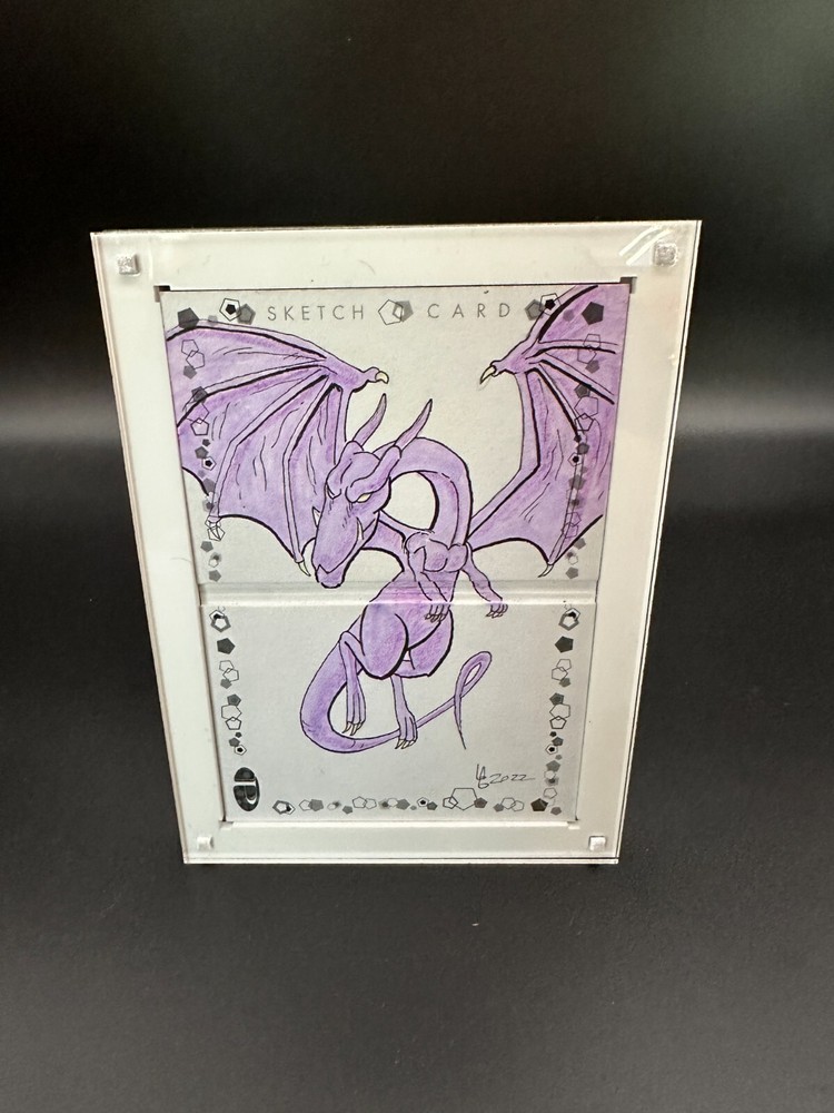 Marvel Magnetic Sketch Booklet Card Holder Display Case 2 Panel 1 Hinge White
