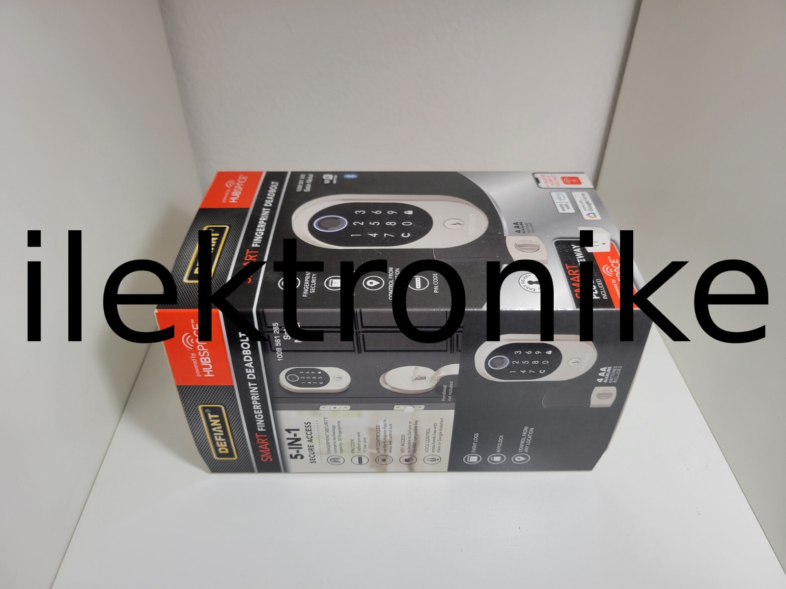 NEW Defiant Hubspace Round Biometric Fingerprint Touchpad Deadbolt Saint Nickel