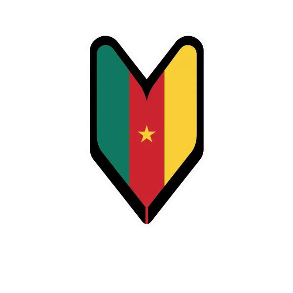 Cameroon Driver Badge Sticker Decal