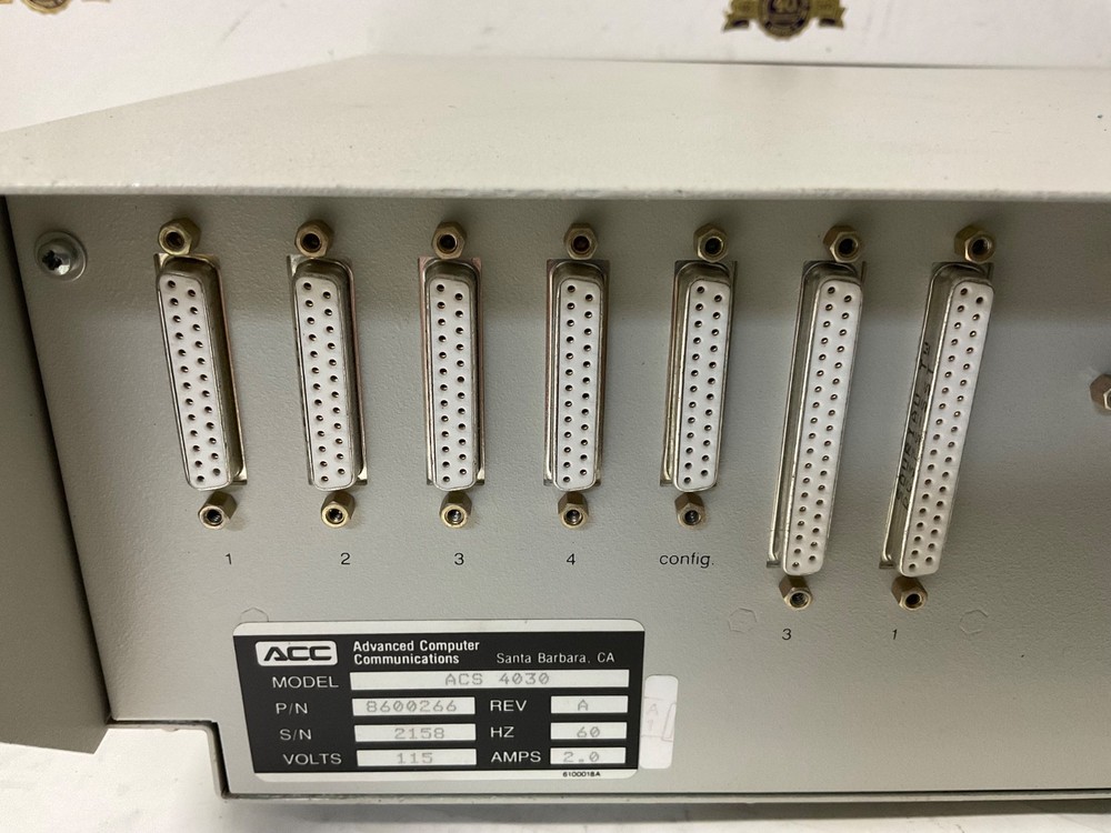 ACC Advanced Computer Communication model ACS4030 powers up & self test fine