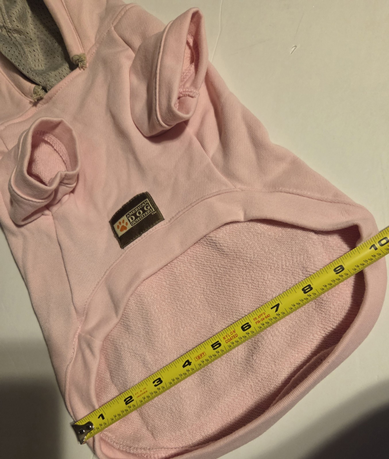 Dog Pet SZ Medium Pink Sweatshirt Hoodie "ADO" American Dog Outfitters 2008