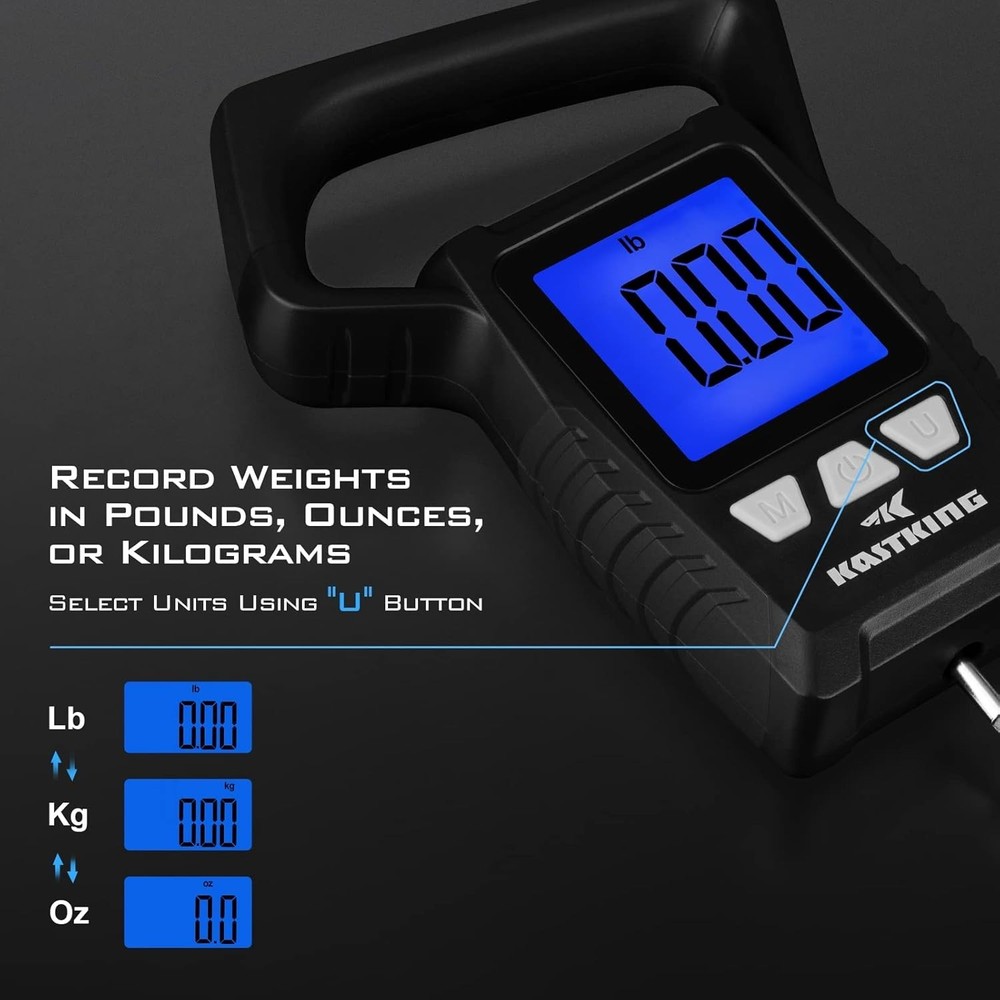 Floating Fish Scale with 2.5" LCD – Multi-Mode Measurement, Stores 9 Weights