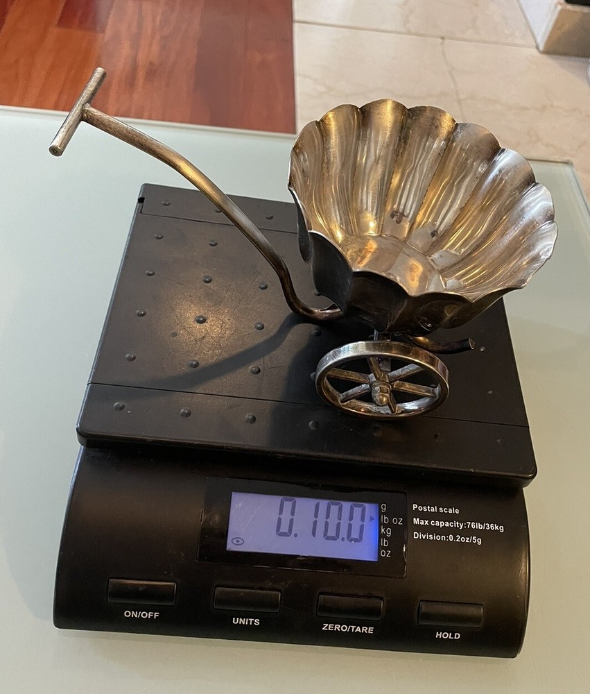 Raimond Silverplate Italy Server Push Wagon Bowl Height 3-3/4”