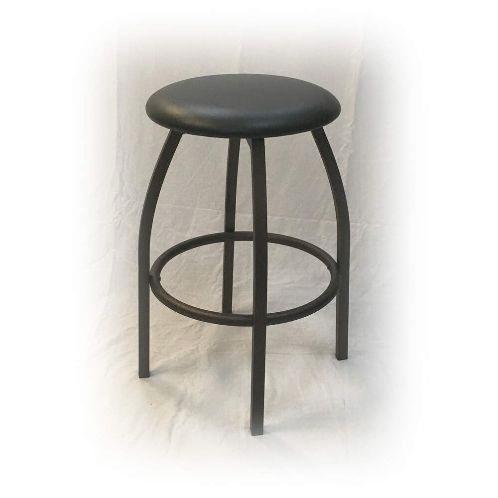 Empress Backless Barstool - Black