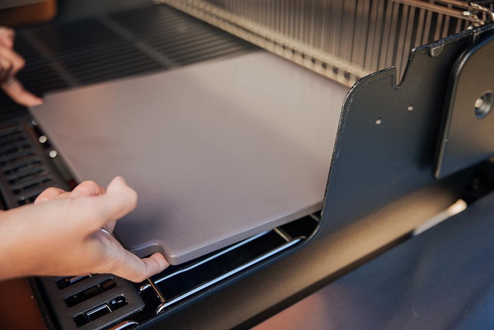 Weber Crafted Glazed Baking Stone Pizza Grilling Stones Cordierite Rectangular