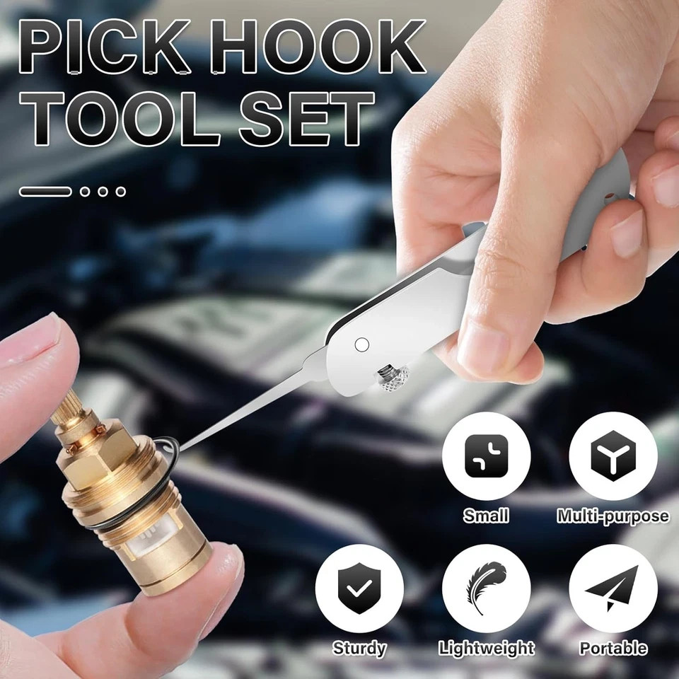 Hook and Pick Tool Set, Portable Pick Hook Tool Set Auto Maintenance Engine Trim