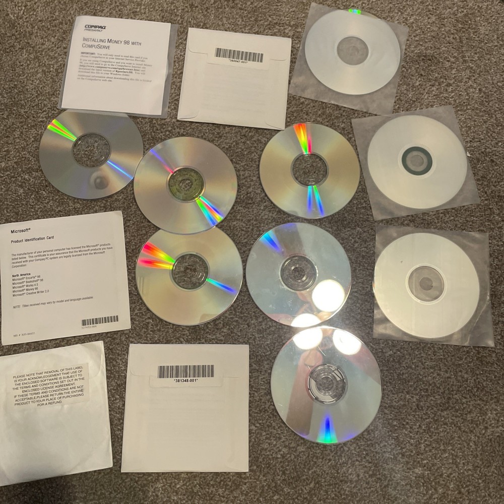 13 Vintage Computer Windows System Software CDs Disks Developer Visual C++ Etc