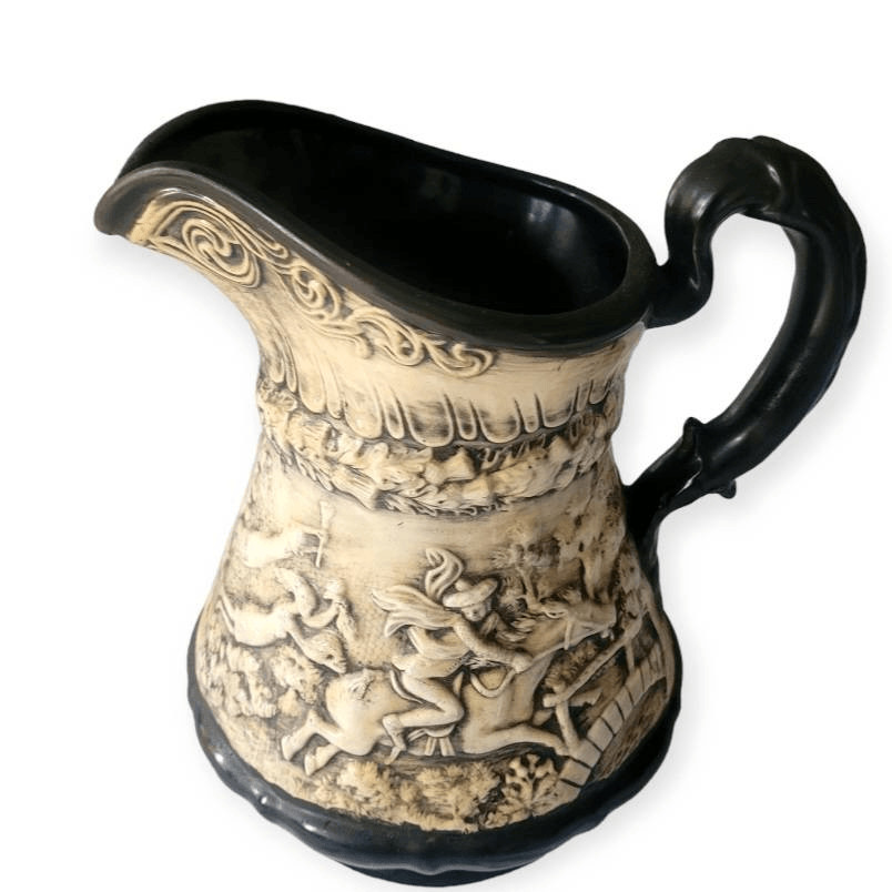 Tam OShanter Robert Burns Molded Cermaic Ridgeway Pitcher
