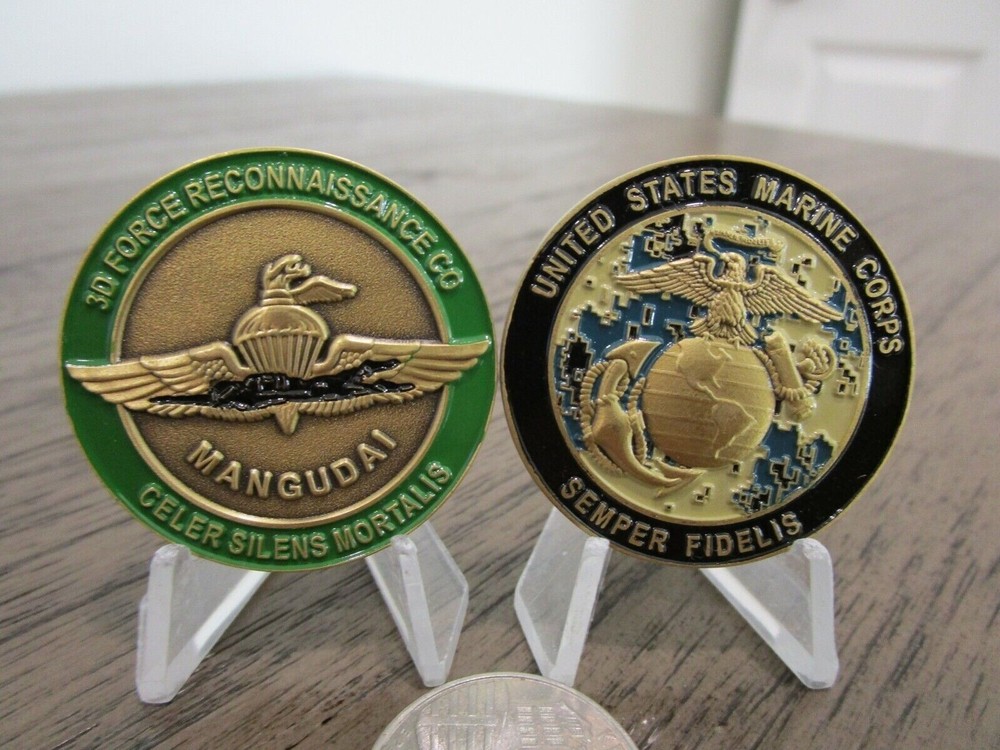 USMC 3D Force Reconnaissance Co Challenge Coin