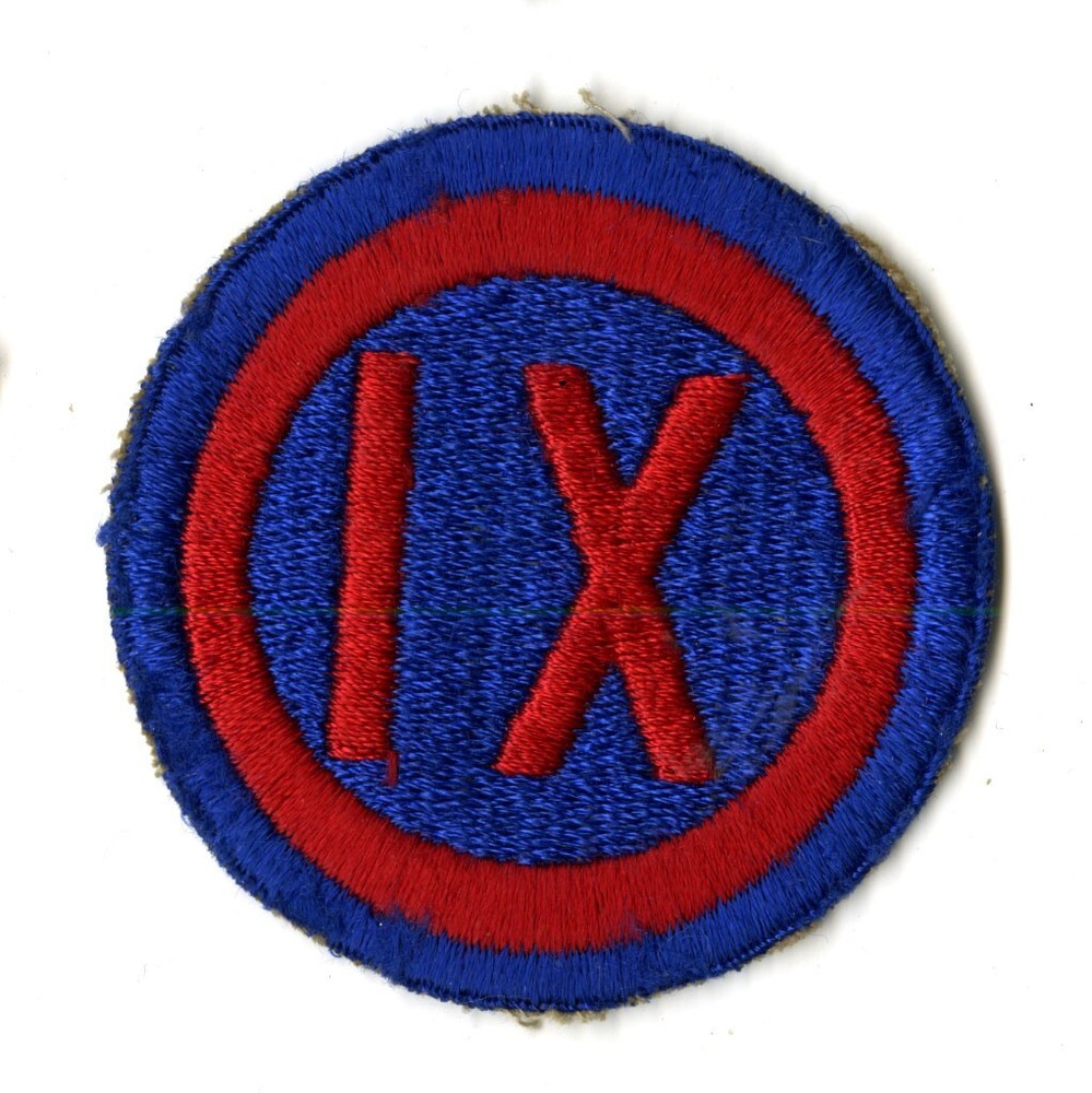 IX Corps White Back Patch WWII Vintage Pacific Theater