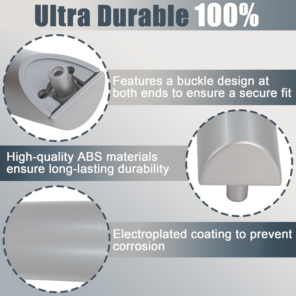 Compatible with Samsung Microwave Door Handle, Replace for Silver