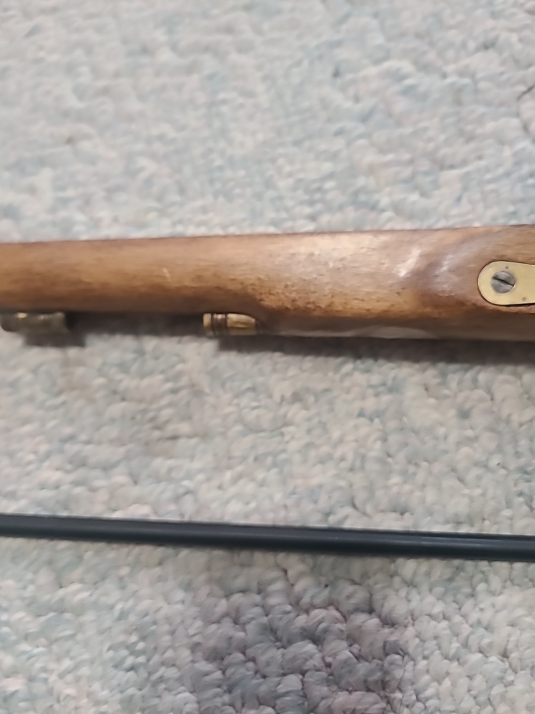 Black Powder Cva Kentucky Pistol Stock Lock Trigger Trigger Guard Thimbles