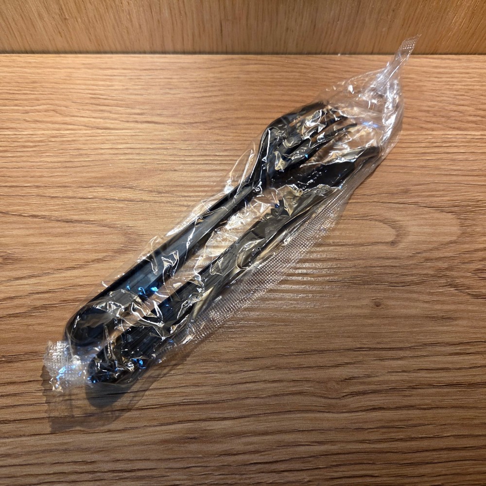 Individually Wrapped Black Heavy Weight Plastic Fork + Knife Set