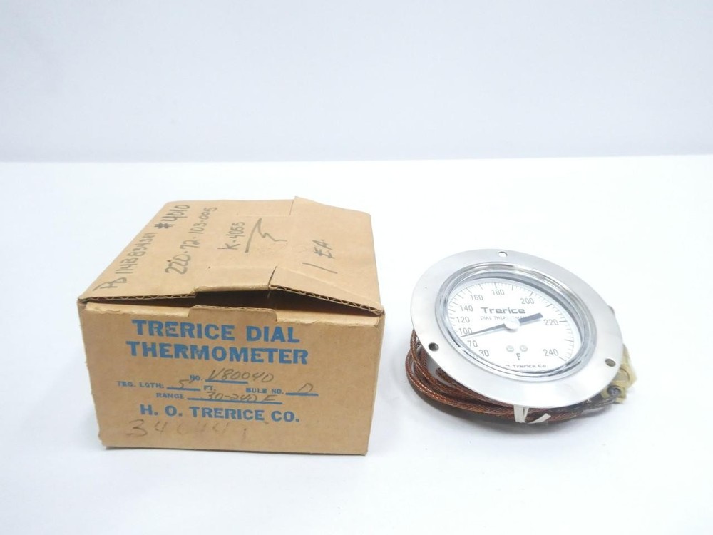 Trerice V80040 Dial Thermometer 30-240f