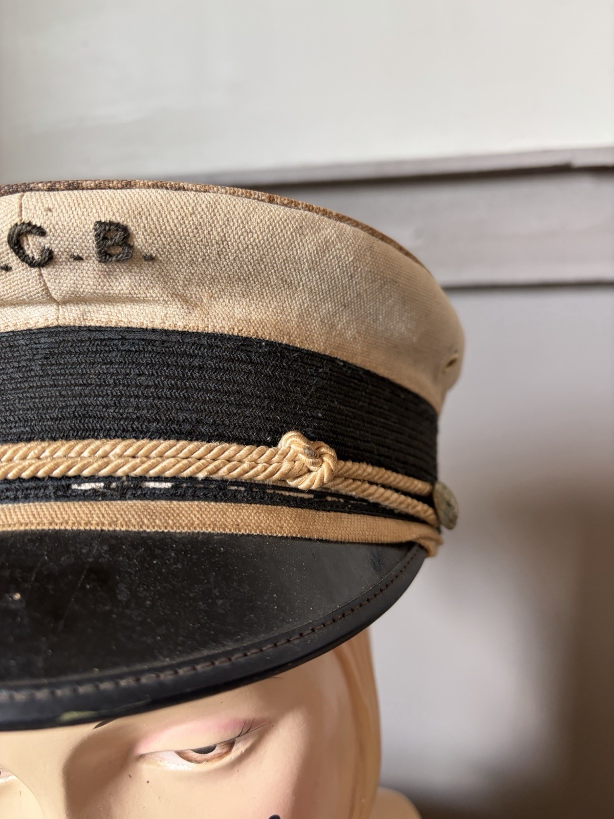 Antique Women’s Marching Band Music Cap Hat Parade Uniform R.W. Stockley & Co