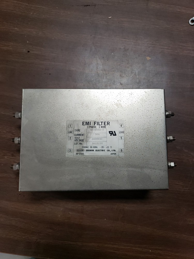 Soshin NF3050A EMI Filter 250VAC 50A