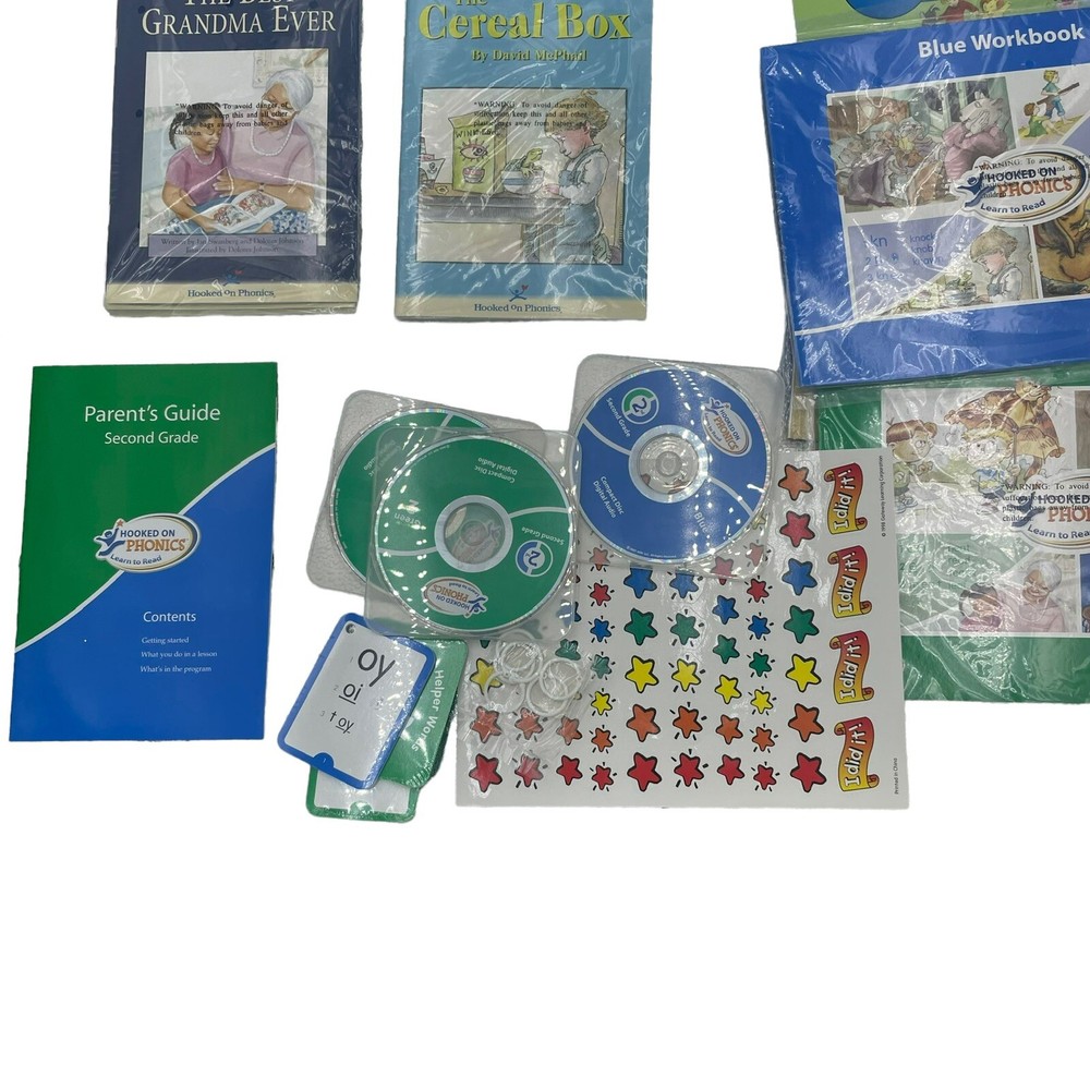 Hooked on Phonics Second Grade Learn to Read Reading Books New