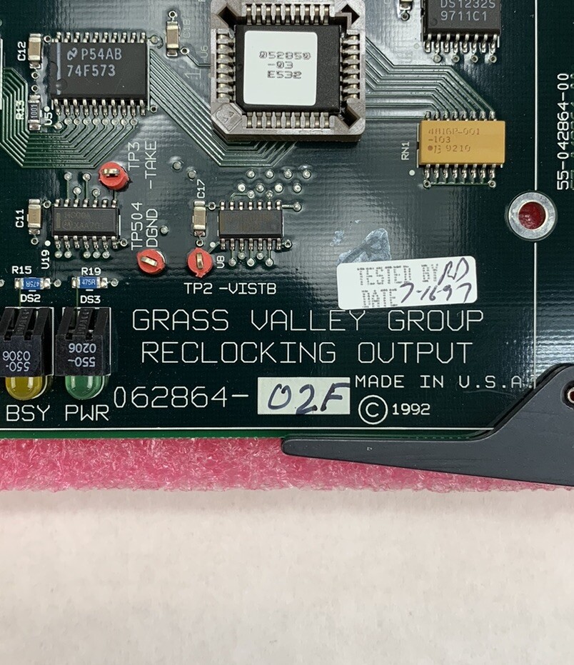 Grass Valley Group Digital Reclocking Output 062861-02F