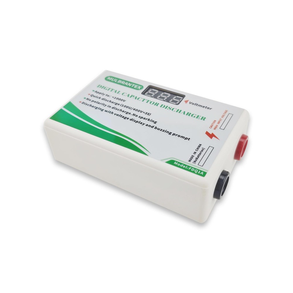 Digital Capacitor Discharge Tool with Voltmeter Display, max Display 999, 10-...