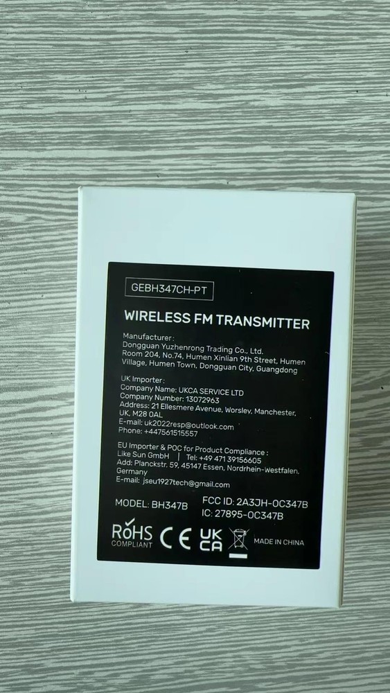 Upgraded V5.3 FM Bluetooth Transmitter, Bluetooth Car Adapter QC3.0 & LED Bac...