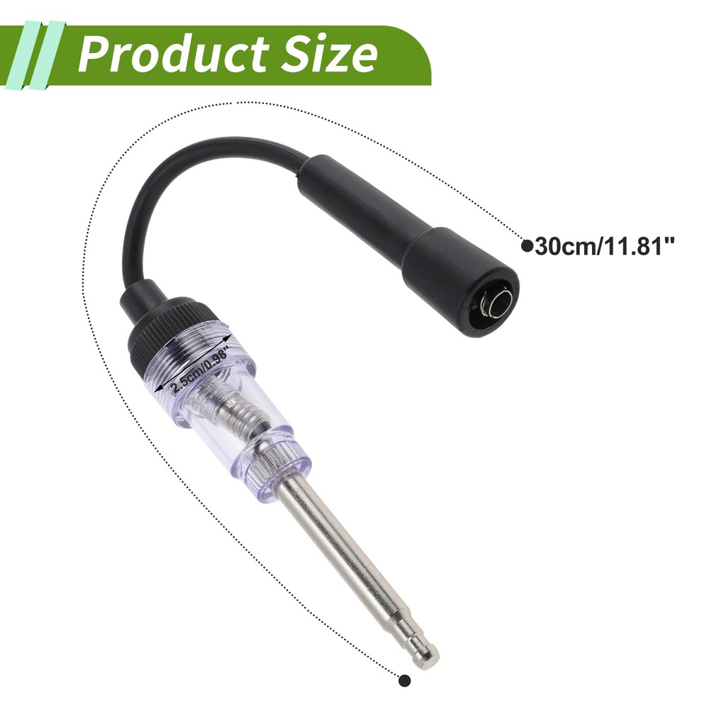 Spark Plug Tester Ignition Plastic Black Transparent for Car Engine Tune-Up
