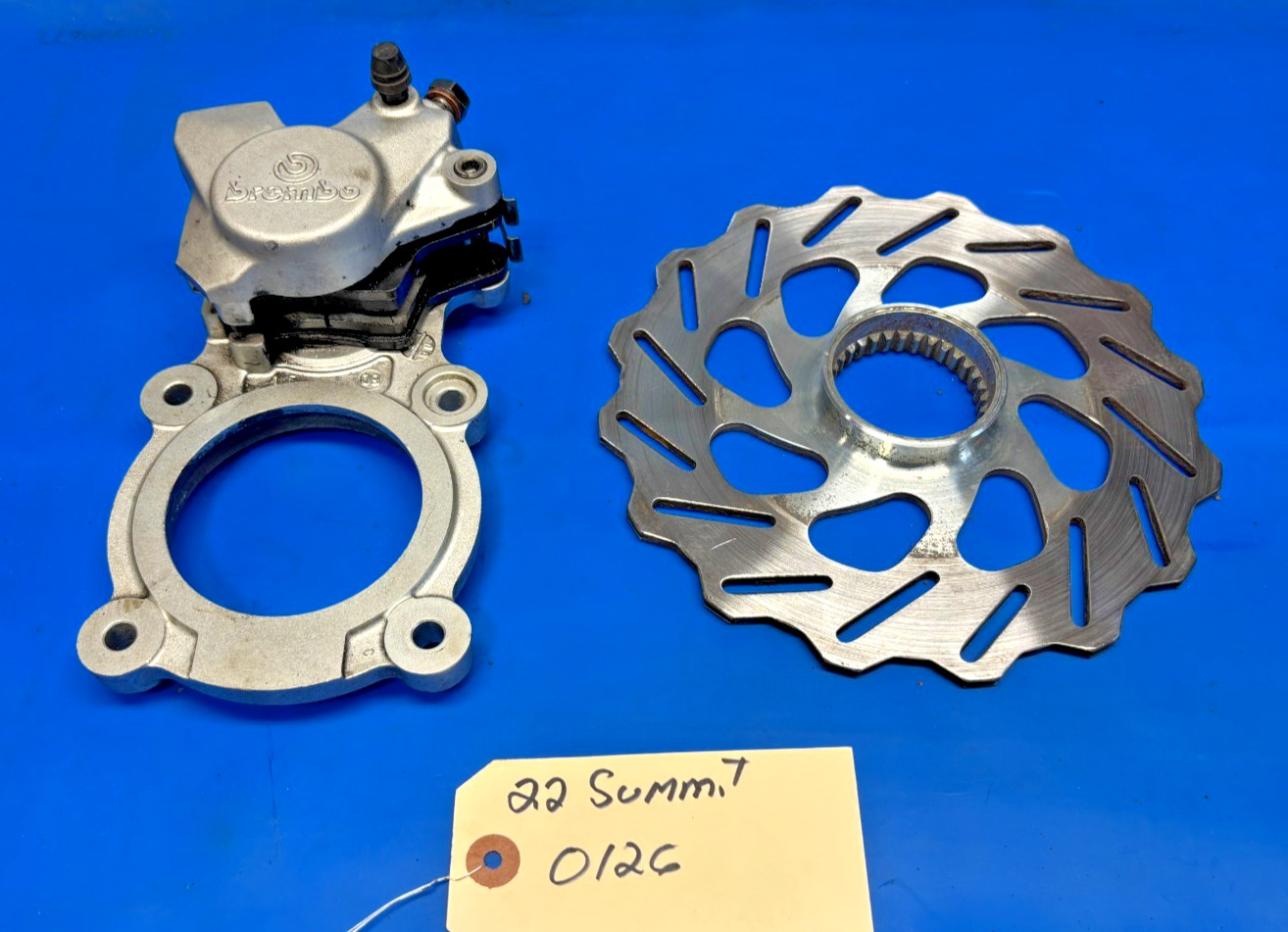 22 SkiDoo Summit Brake Caliper Pad Rotor Renegade 850 800 XRS XS Gen 4 Freeride