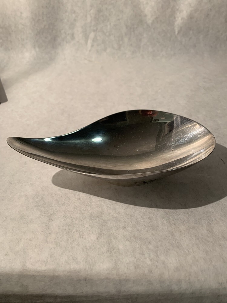 Antique Reed & Barton #64 Silver Tear Drop Footed Dish Marked