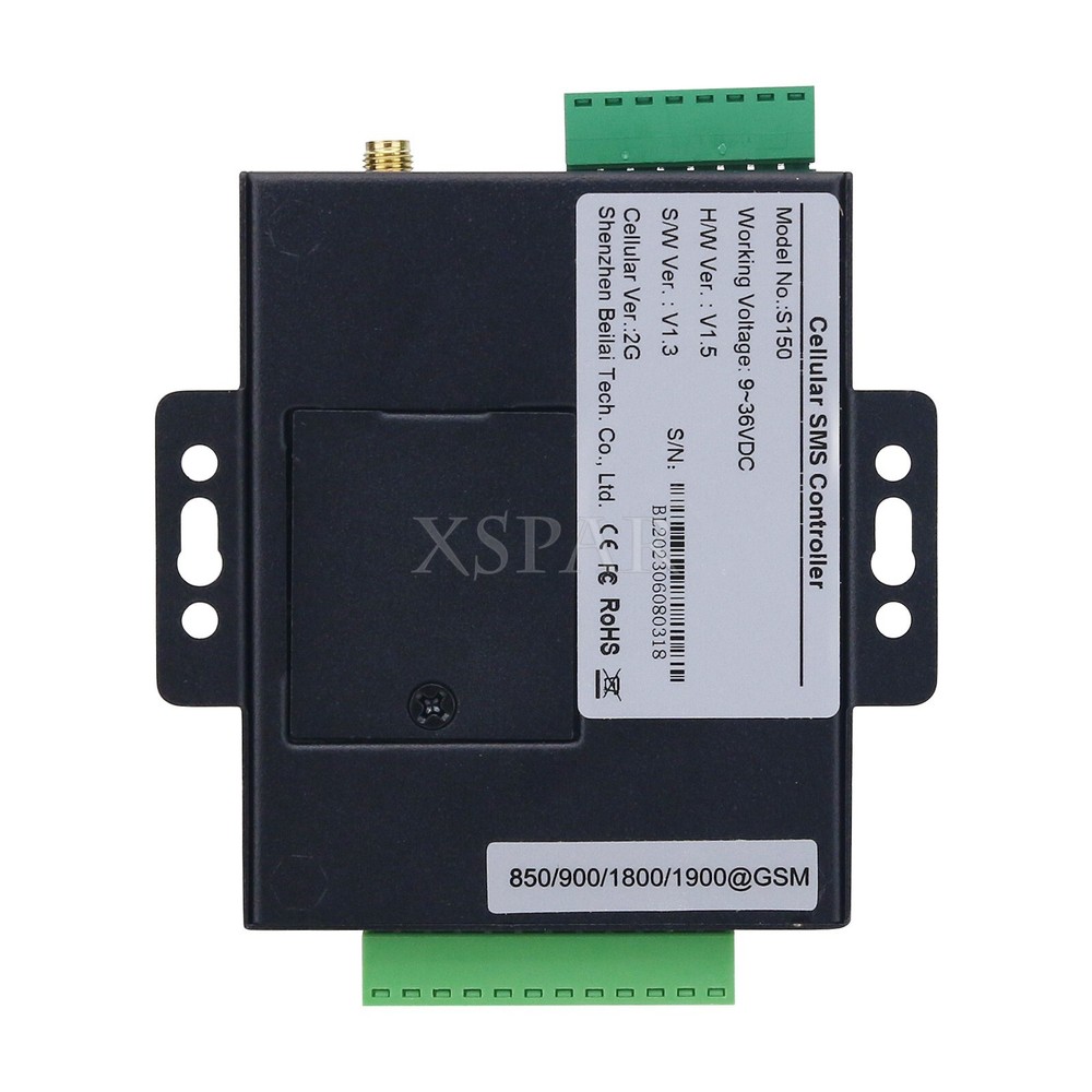 8-Channel SMS Alarm Controller SMS Relay Switch 8DIN 2DO USB S150 2G Version top