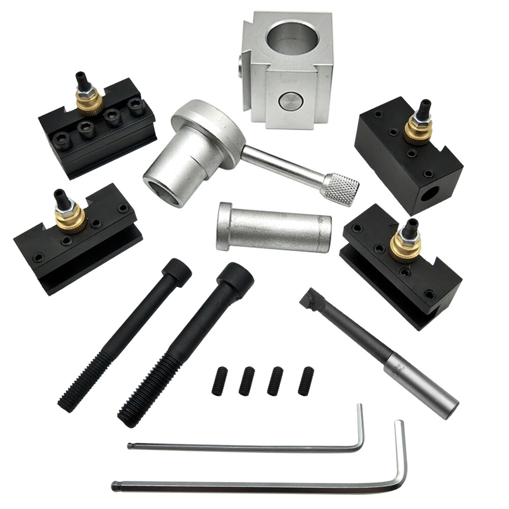 Mini Quick Change Tool Lathe Tool Holder Post Cutter Holder Screw Kit Set