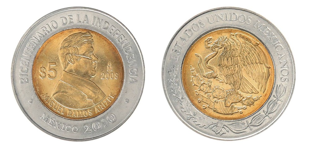 Mexico 5 Pesos, 2008, KM #904, Mint, Commemorative