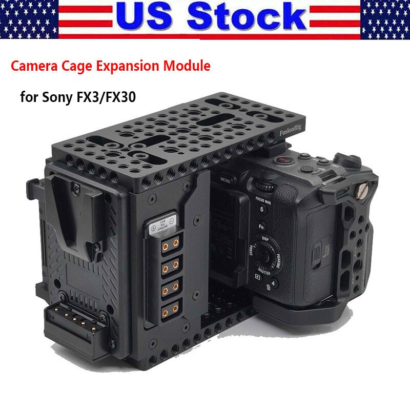 FusionRig Camera Cage Expansion Module Cineback Cage for Sony FX3 FX30 Camera us