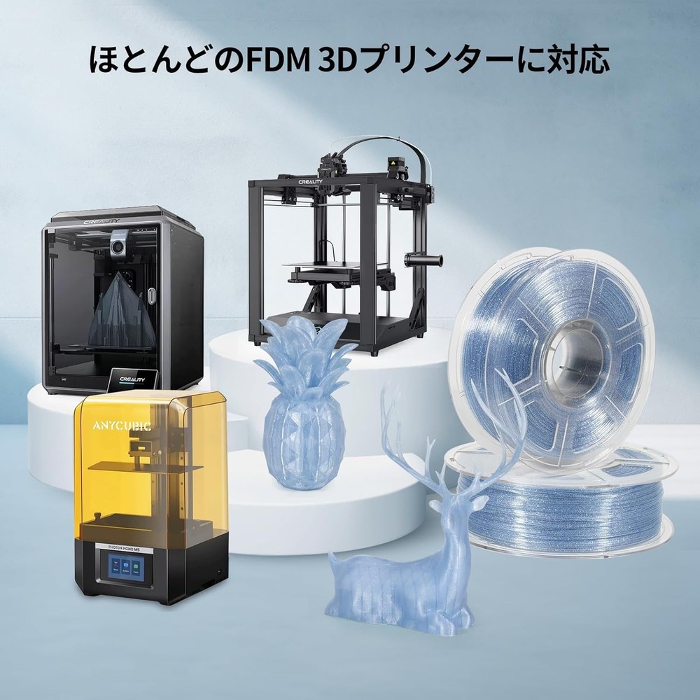 3D Printer PLA Filament Transparent Gradient 1.75mm High Light Transmittance ...