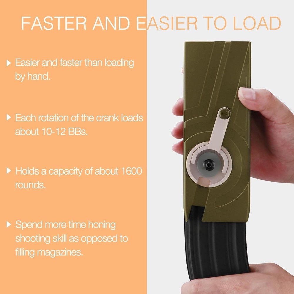 Quality Airsoft Speed Loader - 1600 Round Capacity