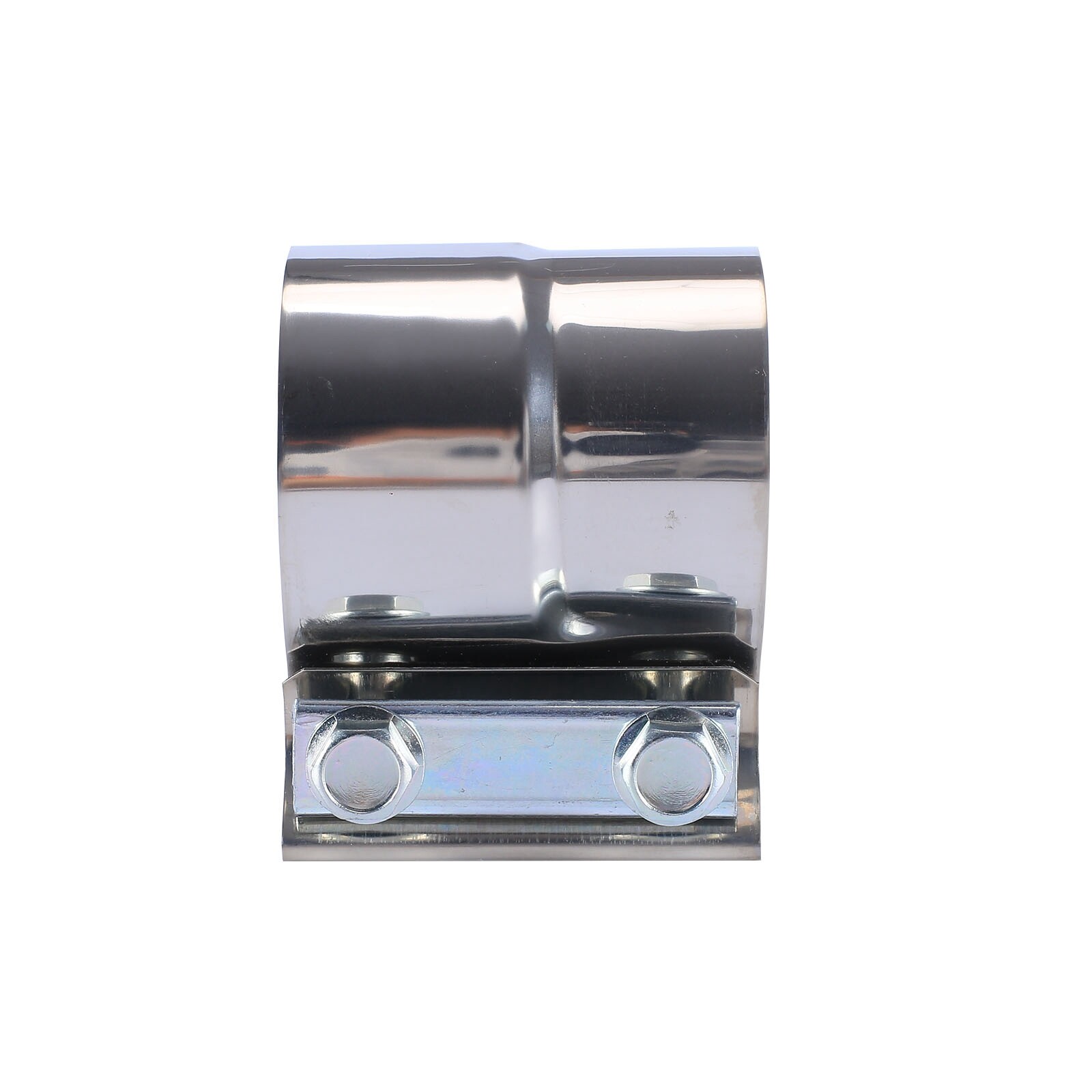 2.5" T304 Stainless Lap Joint Exhaust Band Clamp for Catback Muffler Pipe 2Pcs