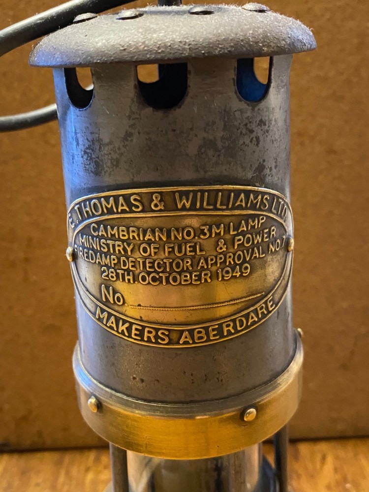 E Thomas and Willims Midget Miners Lamp Type 3M 1951
