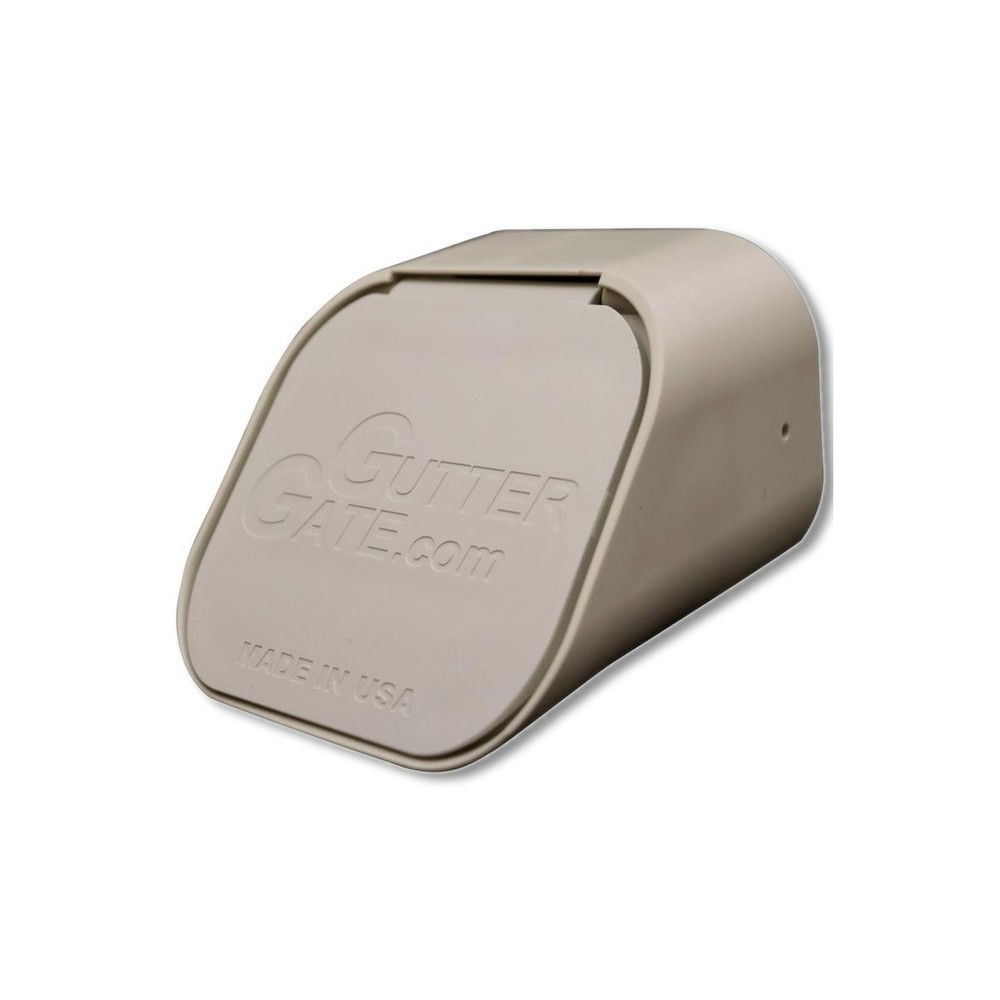 GUTTERGATE Downspout 2x2x3in White Plastic Rectangular GG2X3A-WHITE