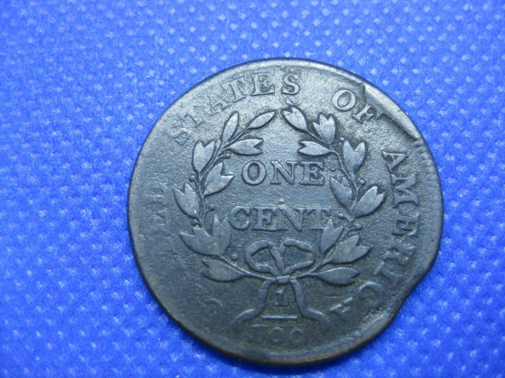1802 Stemless Wreath Draped Bust Large Cent One Cent Coin