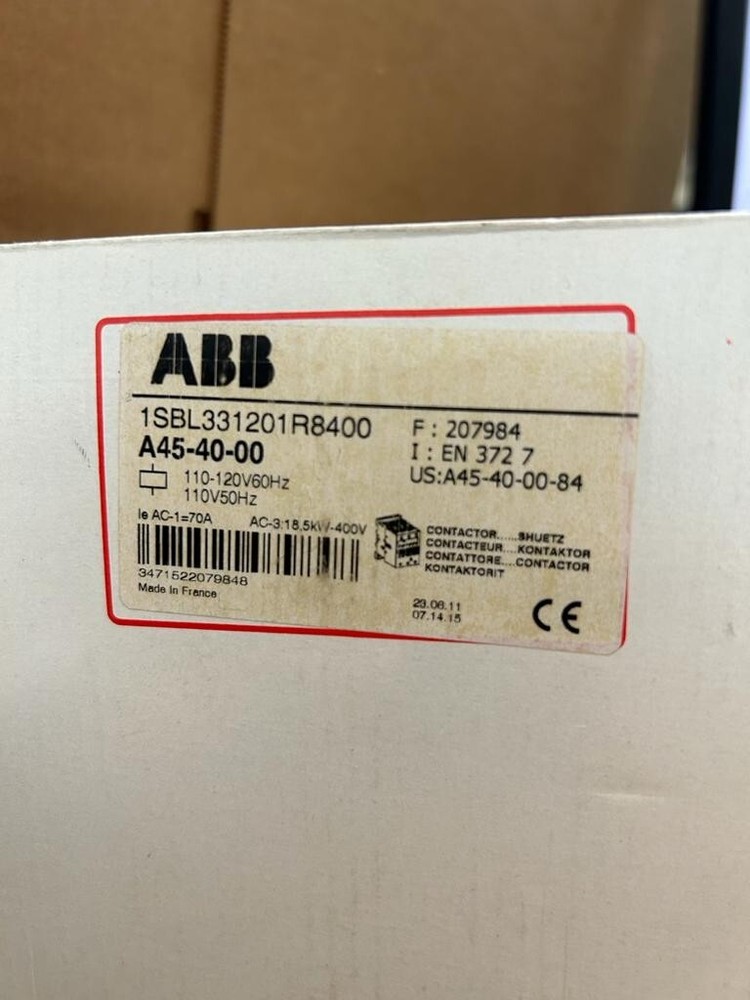 ABB CONTACTOR MODEL: A45-40-00 Fast delivery