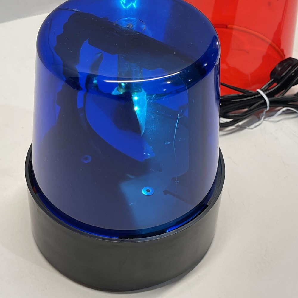 Rotating Multi Flasher with Red and Blue Domes with Extra Bulbs