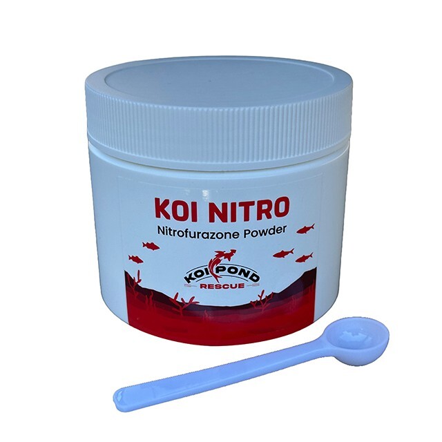 KOI NITRO Nitrofurazone Powder for Fish Ponds - 200 Grams