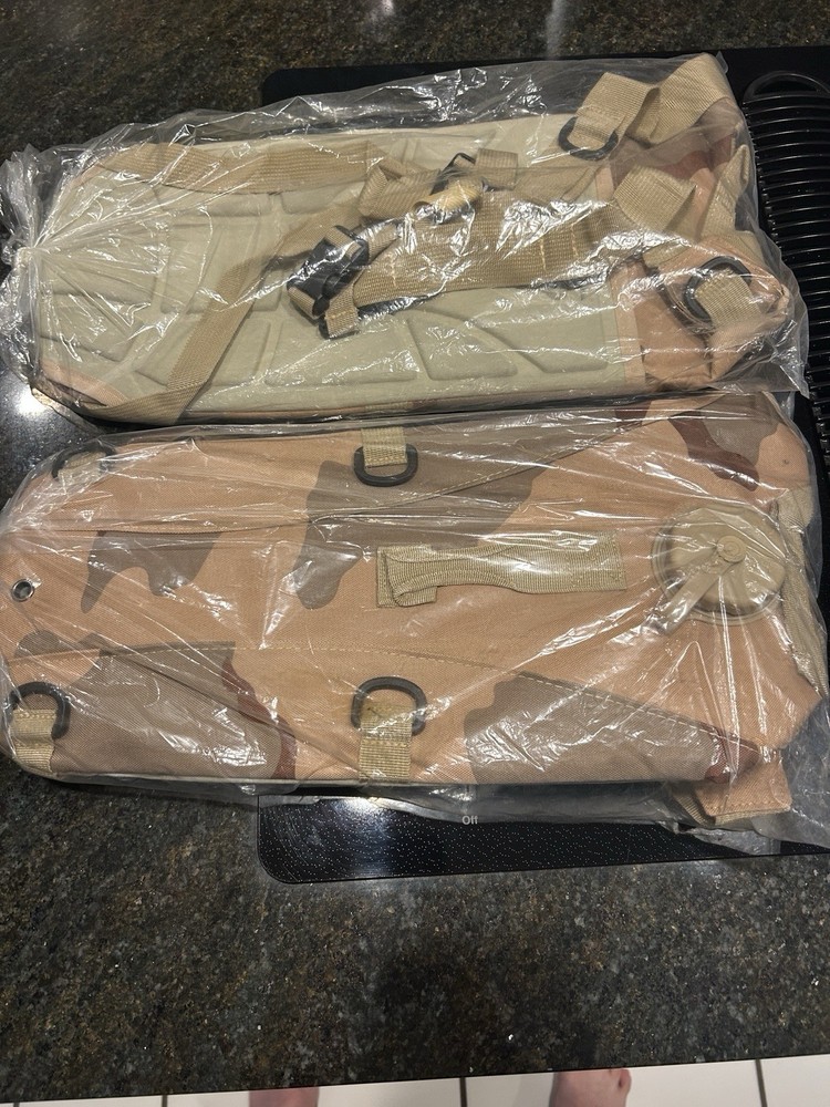 Two KMS Camo Hydration Backpacks