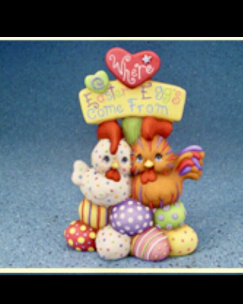Where Easter Eggs Come From Ceramic Bisque Ready To Paint Easter Decor