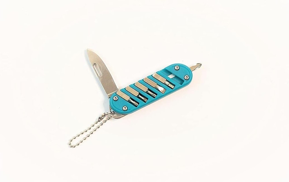 FOXTROT Survival Multi-Tool Keychain Pocket Knife Screwdriver - Both Included