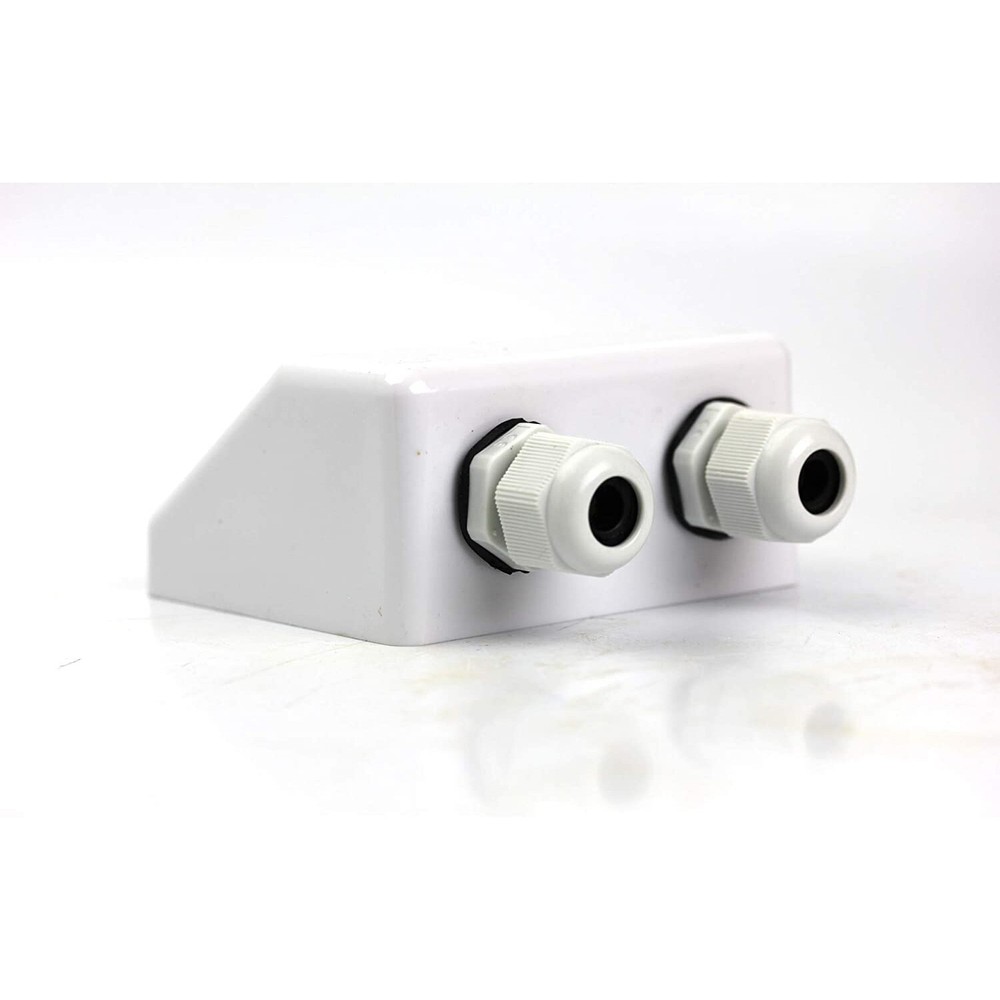 U.S. Solid Waterproof Cable Entry Gland For RV Panel Setup 2-Port ABS Box