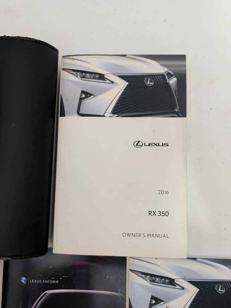 2016 16 LEXUS RX350 COMPLETE OWNERS MANUAL Set Navigation GUIDE CASE